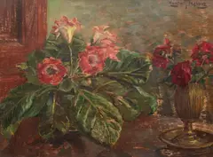 Maurycy Trębacz, Martwa natura, olej, sklejka, 48