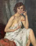Albert Lipczyński, Akt kobiety, olej, płótno