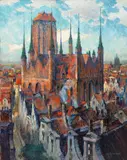 Gerhard Graf, Gdańsk, olej, płótno