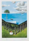 Orzech morski by Rafał Olbiński, inkografia, papier, sold Feb 2024