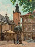 Władysław Zakrzewski, Katedra łacińska Wniebowzięcia Najświętszej Marii Panny we Lwowie, olej, płótno