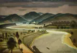 Leon Getz, Pejzaż, 1943 r., 1943, olej, płótno