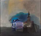 Stanisław Rodziński, Z Rosji, 1990, 1990, olej, płótno
