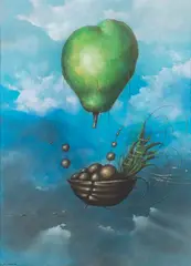 Borys Michalik, Podróż w inny wymiar, pastel, karton