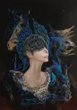 Skrzydła, 2023 by Żaneta Chłostowska-Szwaczka, 2023, akryl, płótno, sold Jan 2024