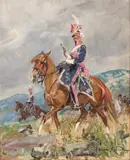 Wojciech Kossak, Szwoleżer z eskorty Napoleona