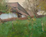 Stanisław Kamocki, Przy chacie, 1900 r., 1900, olej, płótno