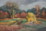 Jacques Chapiro, Pejzaż, 1928 r., 1928, olej, płótno