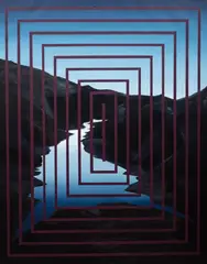 Łukasz Patelczyk, Echo V, 2018/2020, olej, płótno