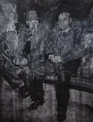 Bartosz Czarnecki, Palacze, 2019, 2019, olej, płótno