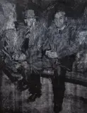 Bartosz Czarnecki, Palacze, 2019, 2019, olej, płótno