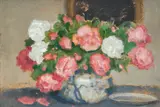 Alfons Karpiński, Róże w wazonie, ok. 1960 r.