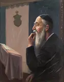 Konstanty Szewczenko, Rabin, olej, płótno, 49