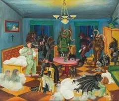 Teofil Ociepka, Mój sen, 1962 r., 1962, olej, plótno, 50