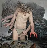 Krzysztof Powałka, Rybak, 2022, 2022, olej, płótno