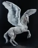 Weronika Formejster, Pegasus, 2023, 2023, olej, płótno