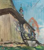 Julian Fałat, Kościół Św. Andrzeja w Osieku, 1906 r.