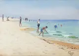 Soter Jaxa-Małachowski, Na plaży, 1931 r.