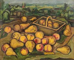 Michel Adlen, Gruszki, olej, płótno, 38