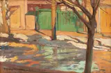 Feliks Michał Wygrzywalski, Rostów – Widok z okna, 1918 r.