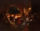 Eduard Geselschap, Koncert, 1867 r., 1867, olej, płótno