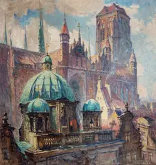 Teodor Urtnowski, Gdańsk, olej, sklejka