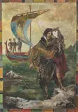 Jan Marcin Szancer, Tristian i Izolda, akwarela, gwasz, papier