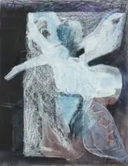 Teresa Pągowska, Bez tytułu, 1982, 1982, pastel, papier