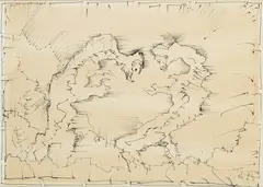 Jerzy Tchorzewski, Bez tytułu, 1994, 1994, tusz, papier