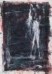 Jacek Sempoliński, Ukrzyżowany u Św. Anny, 1995, 1995, akryl, karton