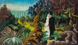Teofil Ociepka, Podróż poślubna w dżungli, 1955 r., 1955, olej, płyta