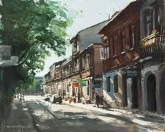Witold Tomasz Kowalski, Ulica Rwańska w Radomiu, 2003 r., 2003, olej, płótno