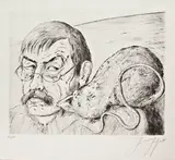 Günter Grass, Autoportret ze szczurem