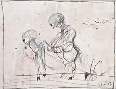 Henryk Cześnik, Bez tytułu, 2011, 2011, technika mieszana, płyta