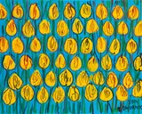 Edward Dwurnik, Żółte tulipany, 2014, 2014, akryl, płótno