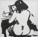 Edward Dwurnik, Ciocia Jadzia, 2008, 2008, akryl, płótno