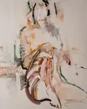 Jerzy Ostrogórski, Siedząca X, 1988, 1988, olej, płótno