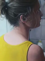 W pracowni, 2015 by Marcin Zaborski, 2015, olej, płótno, sold Aug 2023