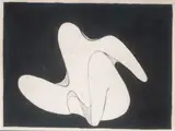 Adam Smolana, Akt, lata 60. XX wieku, tusz, tempera, ołówek, papier