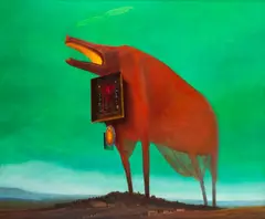 Zdzisław Beksiński, Bez tytułu, 1974, 1974, olej, płyta