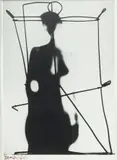 Akt w klatce by Zdzisław Beksiński, fotografia czarno-biała, papier barytowy, 24, sold Oct 2023