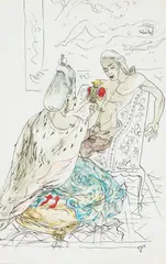 Maja Berezowska, Koronacja, akwarela, papier
