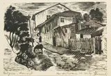 Tadeusz Tuszewski, Bułgaria, drzeworyt, papier