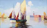 Grzegorz Mendoly-Stefanoff, Wenecja, olej, płótno