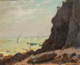 Abraham Neumann, Pod światło, ok 1915 r., olej, tektura
