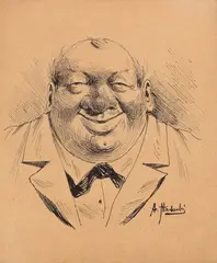 Arkadiusz Mucharski, Uśmiechnięty, tusz, papier