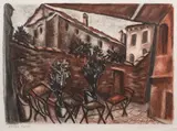 Henryk Lewensztadt, Wenecki zaułek, 1930, 1930, pastel, papier Fabriano