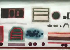 Jan Tarasin, Kompozycja, 1999, 1999, akwarela, papier