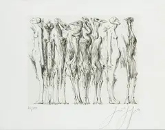 Günter Grass, Bez tytułu, 1982, 1982, akwaforta, papier