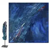 Joanna Roszkowska, Deep blue, 2021, 2021, obraz: akryl, płótno